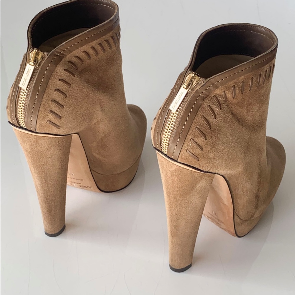Jimmy Choo, Evans Suede Ankle Boots/Booties - Picture 7 of 11